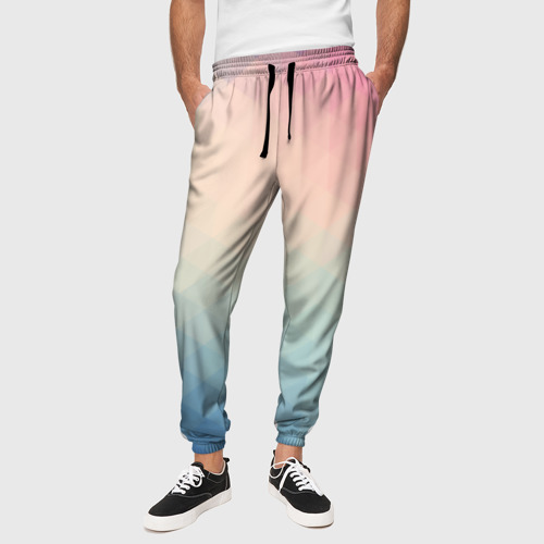 Мужские брюки 3D Геометрия, цвет 3D печать - фото 4