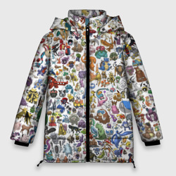 Женская зимняя куртка Oversize Покемоны