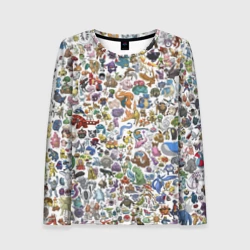 Женский лонгслив 3D Покемоны