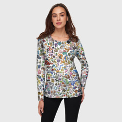 Женский лонгслив 3D Покемоны - фото 2