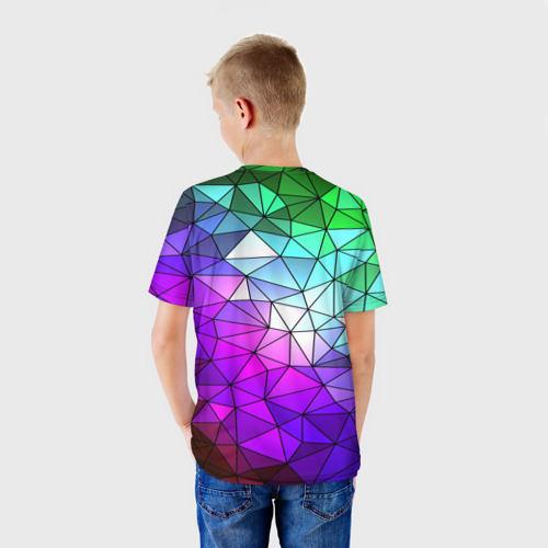 Детская футболка 3D Стекло мозаики, цвет 3D печать - фото 4