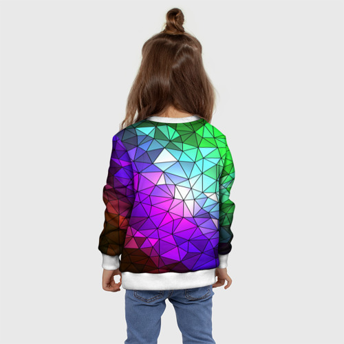 Детский свитшот 3D Стекло мозаики, цвет 3D печать - фото 8