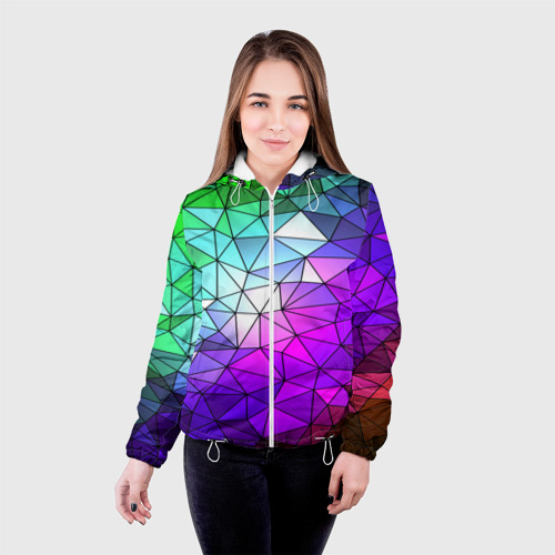 Женская куртка 3D Стекло мозаики - фото 3