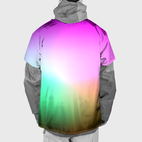 Накидка на куртку 3D Сочетание красок, цвет 3D печать - фото 2