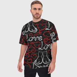 Мужская футболка oversize 3D Love - фото 2