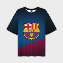 Мужская футболка oversize 3D ФК Барселона