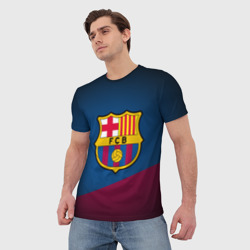 Мужская футболка 3D ФК Барселона - фото 2