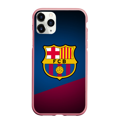 Чехол для iPhone 11 Pro Max матовый ФК Барселона, цвет баблгам