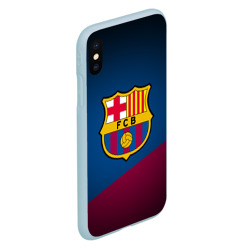 Чехол для iPhone XS Max матовый ФК Барселона - фото 2