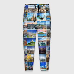 Мужские брюки 3D Мир путешествий
