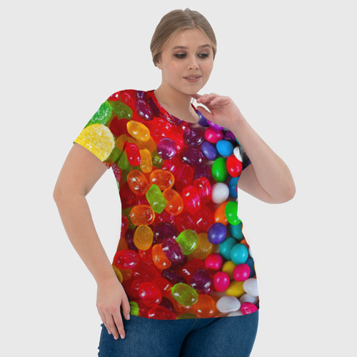 Женская футболка 3D с принтом Вкусняшки, фото #4