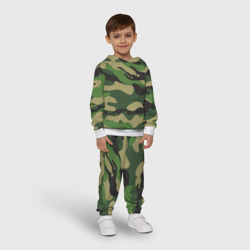 Детский костюм с толстовкой 3D Лесной камуфляж - фото 2