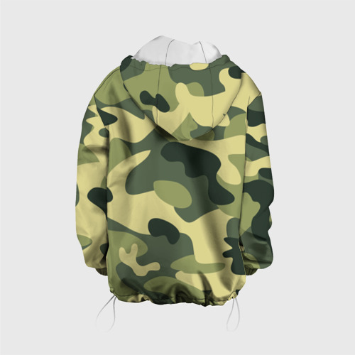 Детская куртка 3D Зелёный камуфляж, цвет белый - фото 2