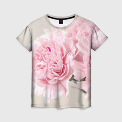 Женская футболка 3D Розовый цветок 5