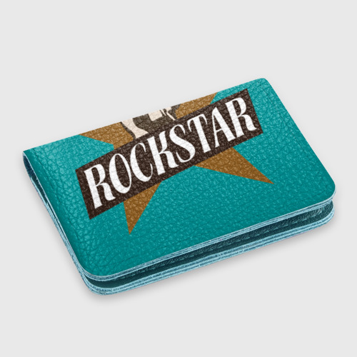 Картхолдер с принтом Rockstar, цвет бирюзовый