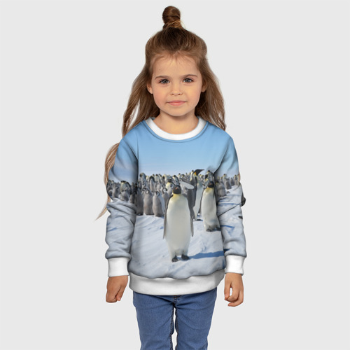Детский свитшот 3D с принтом Пингвины, фото #4