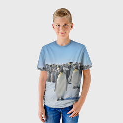Детская футболка 3D Пингвины - фото 2