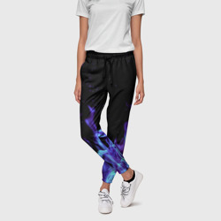 Синий огонь – Женские брюки 3D с принтом купить