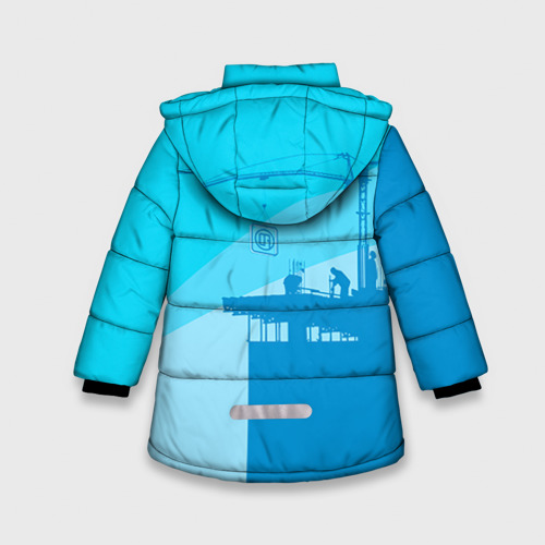 Зимняя куртка для девочек 3D Лучший строитель 2, цвет черный - фото 2