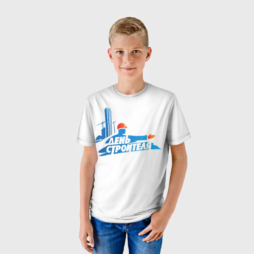 Детская футболка 3D Лучший строитель 4 - фото 3