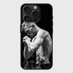 Чехол силиконовый для Apple iPhone 15 Pro матовый Конор Макгрегор 10