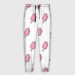 Мужские брюки 3D Мороженое розовое