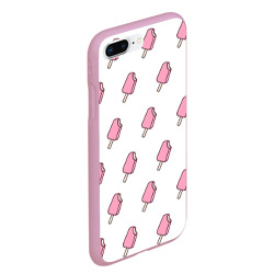 Чехол для iPhone 7Plus/8 Plus матовый Мороженое розовое - фото 2