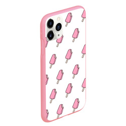 Чехол для iPhone 11 Pro Max матовый Мороженое розовое - фото 2