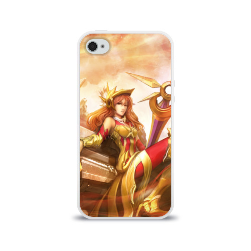Чехол для Apple iPhone 4/4S силиконовый глянцевый Леона Фото 01 Чехол для Apple iPhone 4/4S силиконовый глянцевый Леона Фото 01