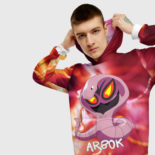 Мужская толстовка 3D ARBOK, цвет белый - фото 5