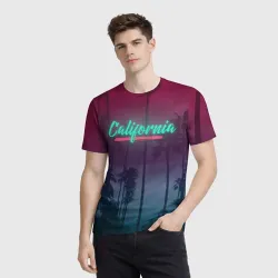 Мужская футболка 3D California - фото 2