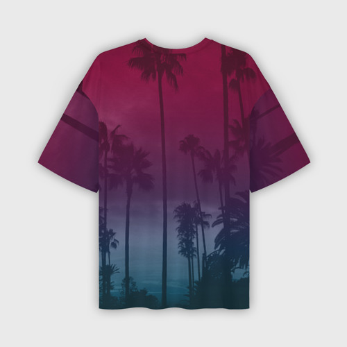 Мужская футболка oversize 3D California, цвет 3D печать - фото 2