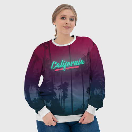 Женский свитшот 3D California - фото 6