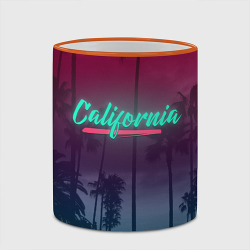 Кружка с полной запечаткой California, цвет Кант оранжевый - фото 4