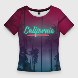 Женская футболка 3D Slim California