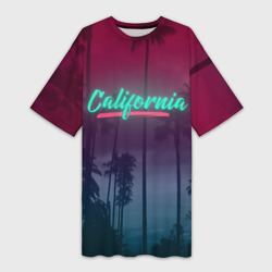 Платье-футболка 3D California
