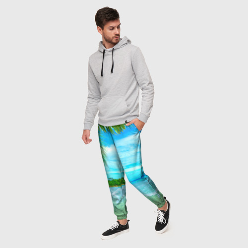 Мужские брюки 3D Лето, цвет 3D печать - фото 3