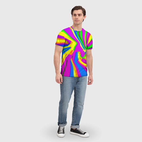 Мужская футболка 3D Tie-Dye, цвет 3D печать - фото 5