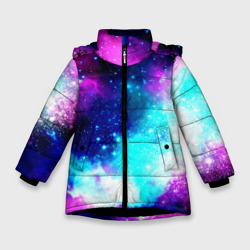 Зимняя куртка для девочек 3D Космические краски