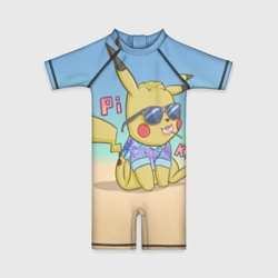 Детский купальный костюм 3D Летний Пикачу