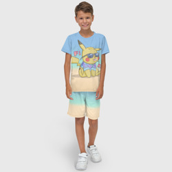 Детский костюм с шортами 3D Летний Пикачу - фото 2