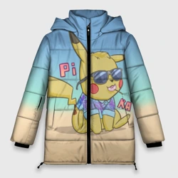 Женская зимняя куртка Oversize Летний Пикачу