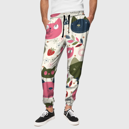 Мужские брюки 3D Котаны, цвет 3D печать - фото 4