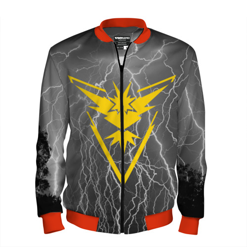 Мужской бомбер 3D Team Instinct Simple Gray, цвет красный