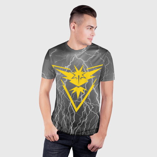 Мужская футболка 3D Slim Team Instinct Simple Gray, цвет 3D печать - фото 3