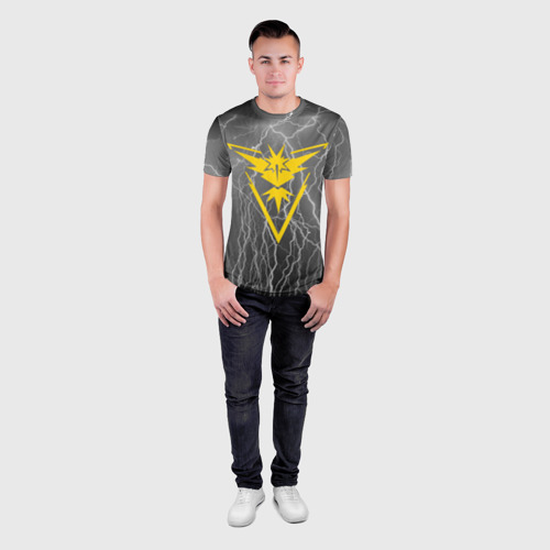 Мужская футболка 3D Slim Team Instinct Simple Gray, цвет 3D печать - фото 4