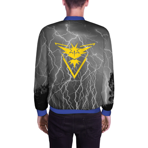 Мужской бомбер 3D Team Instinct Simple Gray, цвет синий - фото 4