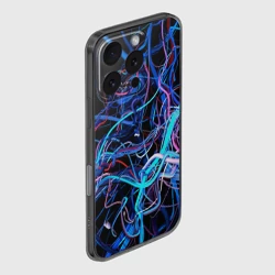 Чехол для iPhone 16 Pro силиконовый с защитой камеры Провода - фото 2