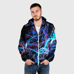 Мужская ветровка 3D Провода - фото 2