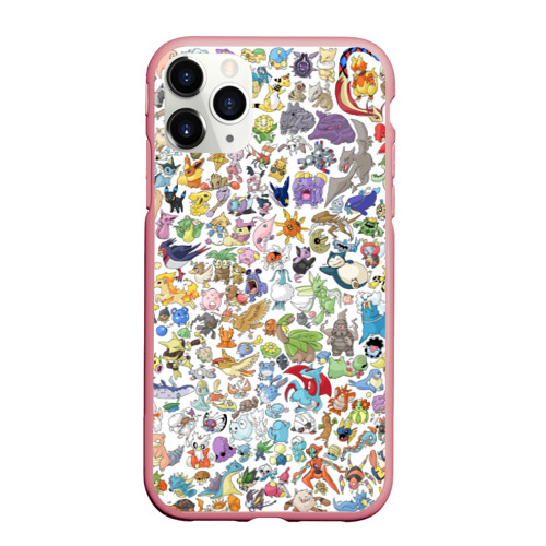 Чехол для iPhone 11 Pro Max матовый Pokemon, цвет баблгам